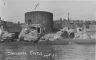 Sandgate Castle seriously damaged by storms in 1927.